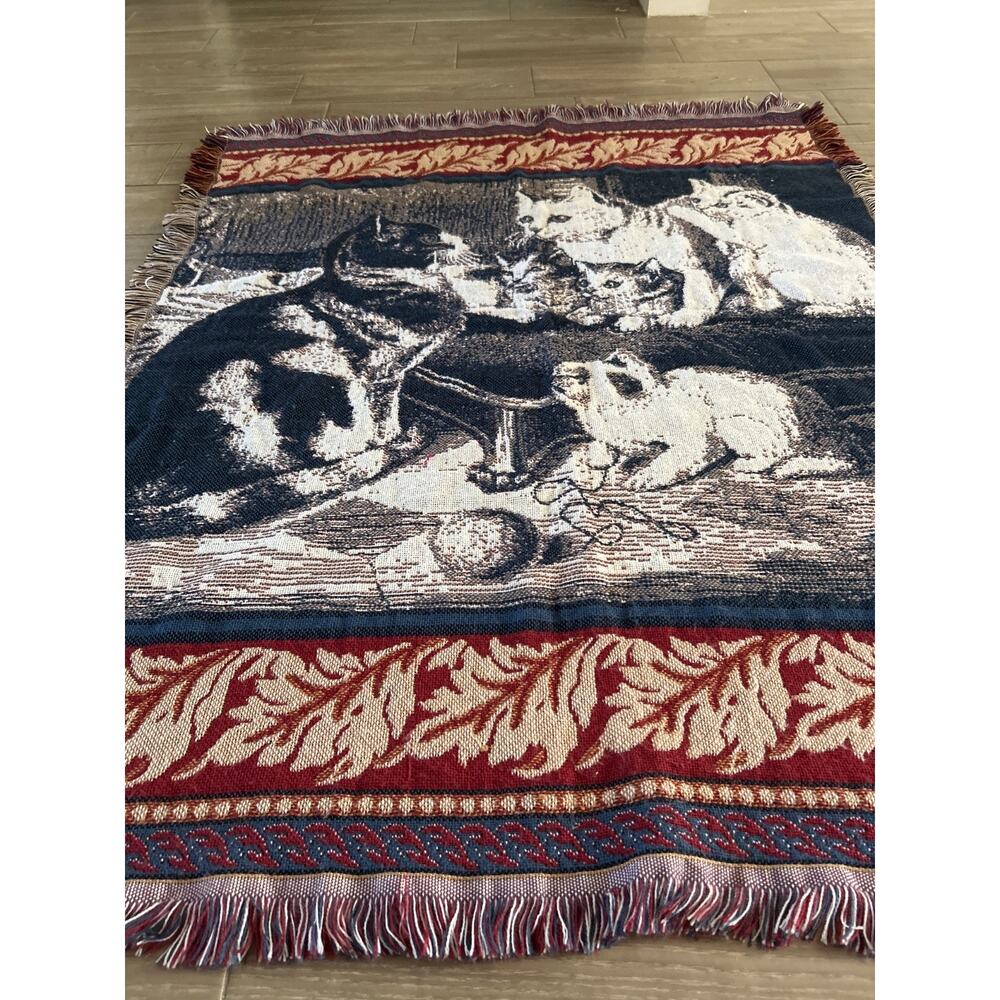 Cat Tapestry/Throw (56”x45”)